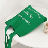 グリーン | 12colors キャンバスロゴトート | ad thie