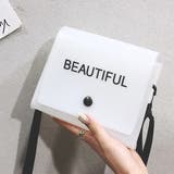 オフホワイト | アジャストショルダー ミニクリアバッグ | ad thie