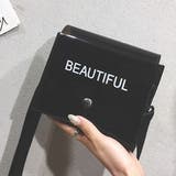 ブラック | アジャストショルダー ミニクリアバッグ | ad thie