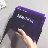 パープル | アジャストショルダー ミニクリアバッグ | ad thie