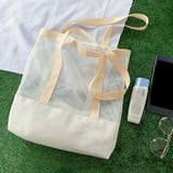 オフホワイト | メッシュキャンバスA4サイズマルチトートBAG | ad thie