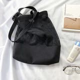 ブラック | メッシュキャンバスA4サイズマルチトートBAG | ad thie