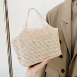 オフホワイト | パイピングデザインペーパーバッグ | ad thie