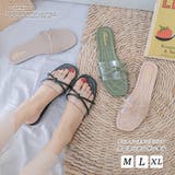 クロスインステップバンド クロスリボンサンダル | ad thie | 詳細画像1