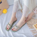 クロスインステップバンド クロスリボンサンダル | ad thie | 詳細画像17