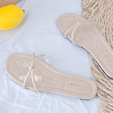 クロスインステップバンド クロスリボンサンダル | ad thie | 詳細画像3