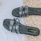 クロスインステップバンド クロスリボンサンダル | ad thie | 詳細画像5