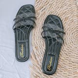 クロスインステップバンド クロスリボンサンダル | ad thie | 詳細画像6