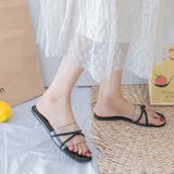 クロスインステップバンド クロスリボンサンダル | ad thie | 詳細画像7