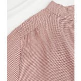 ギャザーデザイン ギンガムチェックシャツ | ad thie | 詳細画像14