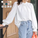 ボリュームスリーブギャザーネックブラウス | ad thie | 詳細画像1 