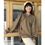 ボリュームスリーブギャザーネックブラウス | ad thie | 詳細画像11 