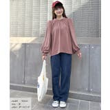 ボリュームスリーブギャザーネックブラウス | ad thie | 詳細画像14 