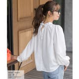 ボリュームスリーブギャザーネックブラウス | ad thie | 詳細画像21 