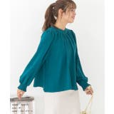 ボリュームスリーブギャザーネックブラウス | ad thie | 詳細画像24 