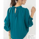 ボリュームスリーブギャザーネックブラウス | ad thie | 詳細画像25 