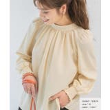 イエロー | ボリュームスリーブギャザーネックブラウス | ad thie