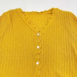 フリルメローランダムリブカーディガン | ad thie | 詳細画像15 