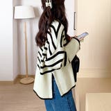 フレアスリーブ ボーダーニット | ad thie | 詳細画像5 