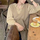 ふんわり・もちもち Vネックニットベスト | ad thie | 詳細画像4 
