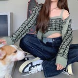 インナー＆カーディガン ツイードニット2点セット | ad thie | 詳細画像2 