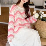 カラーボーダーニット | ad thie | 詳細画像6 