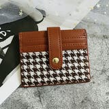 キャメル | スマートライトウエイト 千鳥柄カードケース | ad thie