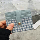 ライトブルー | スマートライトウエイト 千鳥柄カードケース | ad thie