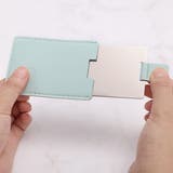 ライトブルー | ミラ－＆ケース付き コンパクトミラーSET | ad thie