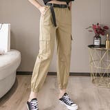 ベルト付き・裾絞り カーゴパンツ | ad thie | 詳細画像2 