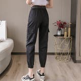 ベルト付き・裾絞り カーゴパンツ | ad thie | 詳細画像5 