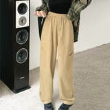 ベージュ | ポケットカーゴパンツ | ad thie