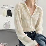 マジョリカプリーツ ジョーゼット シアーシャツ | ad thie | 詳細画像1 