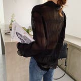 マジョリカプリーツ ジョーゼット シアーシャツ | ad thie | 詳細画像10 