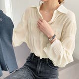 マジョリカプリーツ ジョーゼット シアーシャツ | ad thie | 詳細画像4 