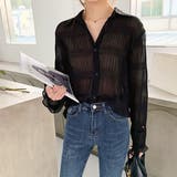 マジョリカプリーツ ジョーゼット シアーシャツ | ad thie | 詳細画像9 