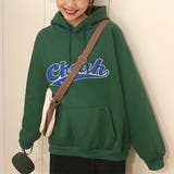 カレッジロゴ裏起毛パーカー | ad thie | 詳細画像2 