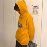 カレッジロゴ裏起毛パーカー | ad thie | 詳細画像5 