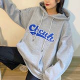 カレッジロゴ裏起毛パーカー | ad thie | 詳細画像6 