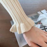 メローネック 袖フレアリブニット | ad thie | 詳細画像11 