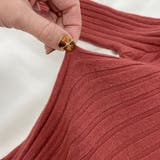 メローネック 袖フレアリブニット | ad thie | 詳細画像14 