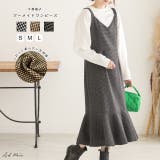 千鳥格子 マーメイドワンピース | ad thie | 詳細画像1 