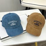 コーデュロイ・刺繍ロゴ ベースボールキャップ  | ad thie | 詳細画像3 