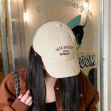 アイボリー | コーデュロイ・刺繍ロゴ ベースボールキャップ  | ad thie