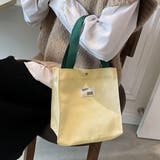 アイボリー | 配色キャンバス ミニバッグ | ad thie