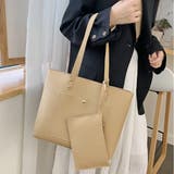 ミニポーチ付き エコレザー トートバッグ | ad thie | 詳細画像10 