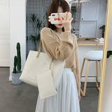 ミニポーチ付き エコレザー トートバッグ | ad thie | 詳細画像2 