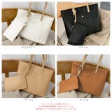 ミニポーチ付き エコレザー トートバッグ | ad thie | 詳細画像21 