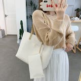 ミニポーチ付き エコレザー トートバッグ | ad thie | 詳細画像4 