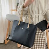 ミニポーチ付き エコレザー トートバッグ | ad thie | 詳細画像5 